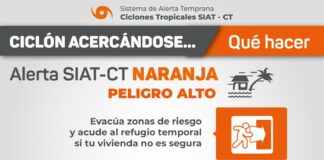 Activan alerta naranja de peligro alto para norte de Veracruz.
