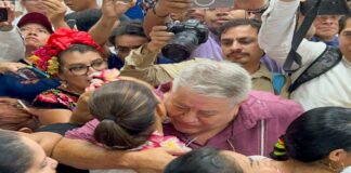 Recibe Manuel Huerta y cientos de ciudadanos a Claudia Sheinbaum #Minatitlán