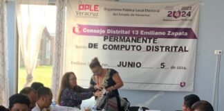 Garantiza OPLE Veracruz respeto del voto ciudadano a través de cómputos distritales
