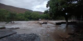 Reportan el río de Actopan a punto de desbordarse.