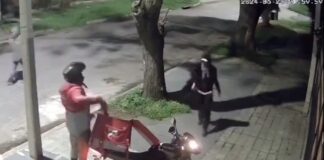 #Video: Repartidor de Aplicación se defiende de asaltantes con un machete.