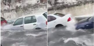 #Video: Severas inundaciones en Veracruz por fuertes lluvias dejan el puerto así