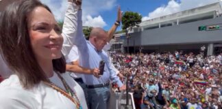 “¡No tenemos miedo, no tenemos miedo!” grita el pueblo junto a María Corina Machado y Edmundo González