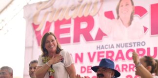 Recibe Coatzacoalcos a Gobernadora Rocío Nahle .