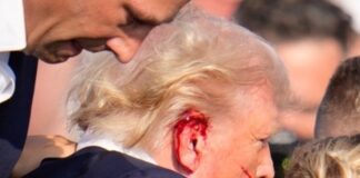 Trump declara que fue una bala la que lo hirió en la oreja.