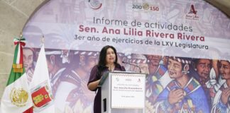 Destaca Ana Lilia Rivera compromiso del Senado de la República con la inclusión.