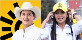 Fuertes criticas reciben Araceli Saucedo y José Sabino Herrera por brincar a Morena.