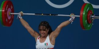 Janeth Gómez, octavo lugar en halterofilia de París 2024.