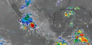 Prevén lluvias puntuales de fuertes a intensas en gran parte de México .