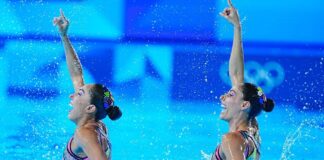Sirenas Mexicanas logran el lugar 12 entre las mejores parejas en Natación Artística .