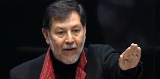 Gerardo Fernández Noroña rinde protesta como Presidente del Senado.