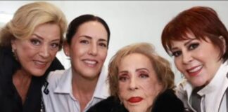 Alejandra Guzmán y Sylvia Pasquel más unidas que nunca, durante homenaje a Silvia Pinal