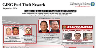 EEUU sanciona a 9 mexicanos y 26 empresas dedicadas a robar y proveer combustible al cartel Jalisco