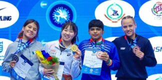 Daniela Rojas y Melanie Jiménez medallistas en Mundial de Luchas Asociadas sub 20.