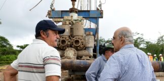 Supervisa Ricardo Ahued obra de perforación de pozo profundo.