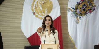 Libia García Muñoz Ledo toma protesta como primera Gobernadora del Estado de Guanajuato.