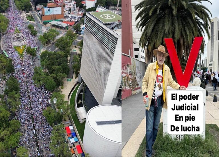 Marchas contra la Reforma Judicial de López Obrador toman CDMX.