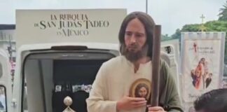 Reliquia de San Judas Tadeo llega al Estado de Veracruz.