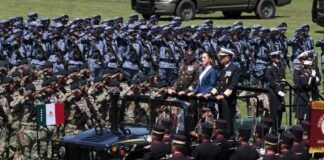 #Galería: Fuerzas armadas muestran su respeto a su Comandanta Suprema Claudia Sheinbaum