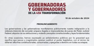 ¿ Y Rocha? Excluyen a gobernador de Sinaloa de desplegado de Mandatarios morenos.