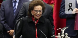 En homenaje luctuoso a la presidenta Ifigenia Martínez, se dio lectura a su posicionamiento del 1º de octubre