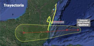 Prevén impacte potencial ciclón tropical “nadine” en el sur de México.