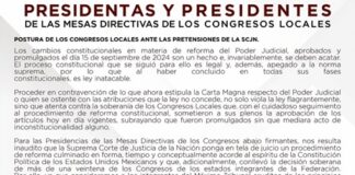 Posicionamiento del Congreso de Veracruz respecto a la postura de la SCJN .