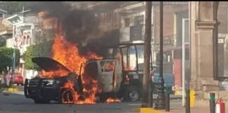 Coche bomba en Guanajuato deja tres lesionados.