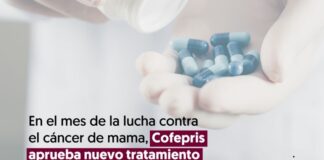 En el mes de la lucha contra el cáncer de mama, Cofepris aprueba nuevo tratamiento para esta enfermedad.