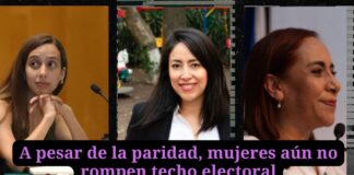 A pesar de la paridad, mujeres aún no rompen techo electoral.