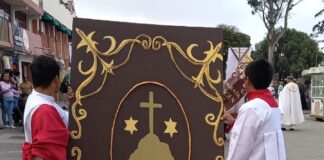 Gran participación en la caravana de la santidad en Perote.