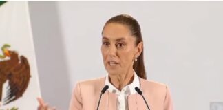 Sheinbaum Pardo reacciona a críticas de Ken Salazar a la estrategia de seguridad de la 4t.