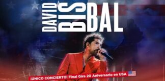 David Bisbal de regreso a Miami para cerrar su gira “20 Aniversario”.