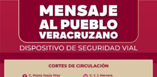#TránsitoInforma: Operativo vial con cortes de vialidades en centro de #Xalapa