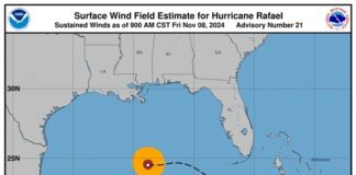 Huracán Rafael deja de amenazar a Veracruz; se debilitará este fin de semana: PC