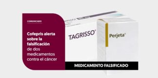 Cofepris alerta sobre la falsificación de dos medicamentos contra el cáncer .