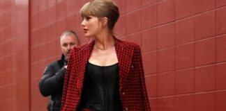 Taylor Swift deslumbra en partido de Fútbol americano con Victoria Secrets.
