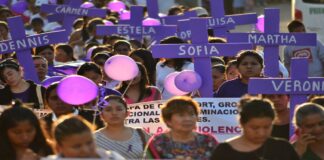 El santuario de las mujeres, ensangrentado #25N