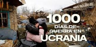 Mil días de una guerra criminal contra Ucrania .