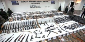 Capturan en Sinaloa a 4 sujetos y aseguraron armas.