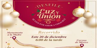 Xalapa se iluminará con el desfile navideño Luz y Unión este viernes.