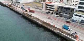 Gobierno estatal rehabilita socavón de Boca del Río.