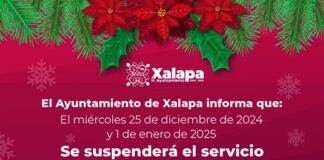 Este miércoles 25 no habrá servicio de limpia pública en Xalapa.