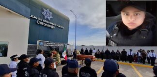 Con emotivo homenaje despiden a Diana Laura, joven policía atropellada por delincuentes