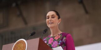 Presidenta Claudia Sheinbaum rinde informe por los 100 días de gobierno .