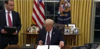 Donald Trump anuncia aranceles de 25% a México y Cánada.