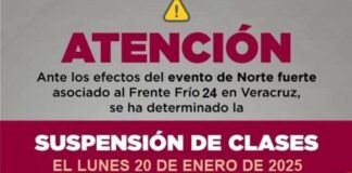 Desmienten suspensión de clases en Veracruz.
