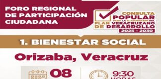 En Orizaba, inicia Foro de Participación Ciudadana por el Bienestar Social