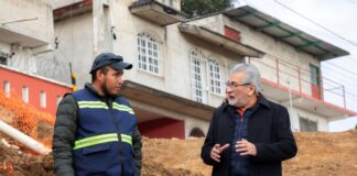 Supervisa Alberto Islas avance de la obra pública.