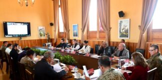 Rocío Nahle preside Mesa de Seguridad en Orizaba.